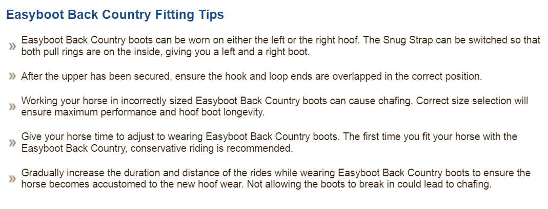 Fitting tips